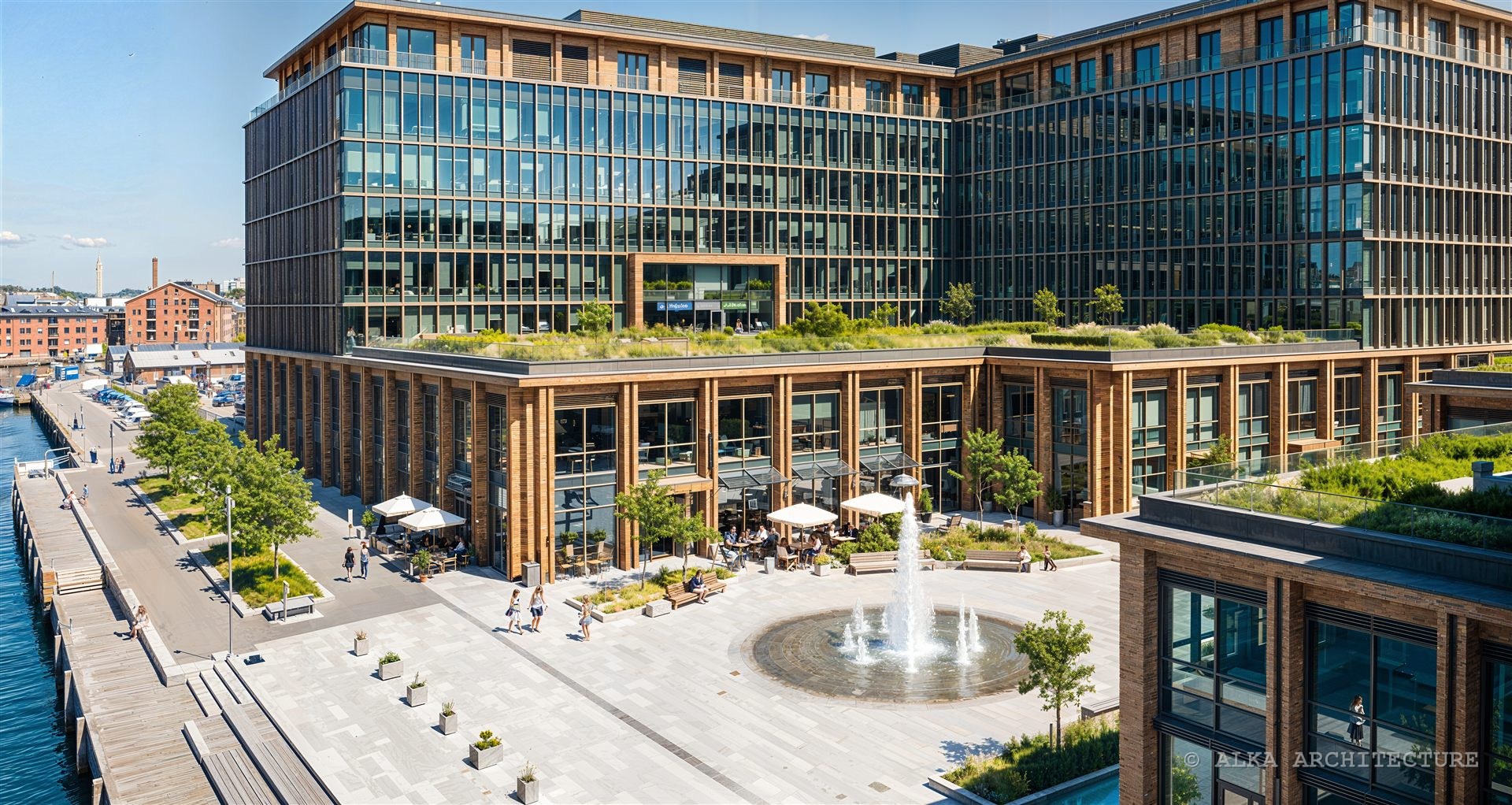 Waterfront Business Park — TERRACE AND PLAZA